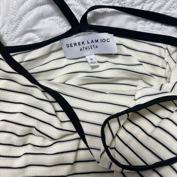 Derek Lam 10C Athleta Striped Madison
Ave Tank Top White Black Womens
Medium - Picture 8 of 10